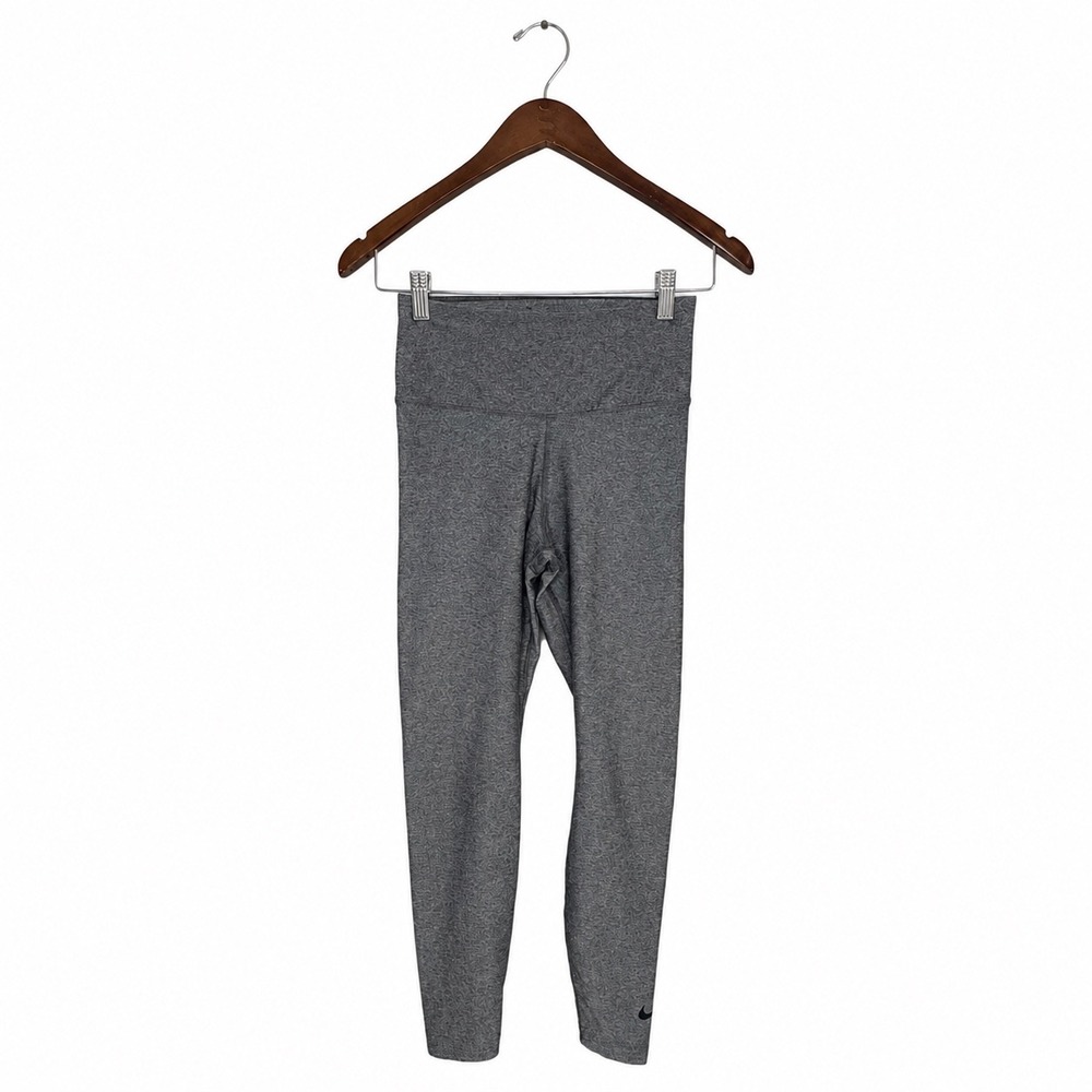 Nike Dri-FIT One Legend Leggings Womens Small Gray High Rise 7/8 Workout Yoga - Picture 2 of 7